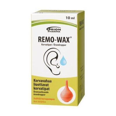 REMO-WAX KORVATIPAT 10 ml + PUMPPU korvavahan liuotukseen
