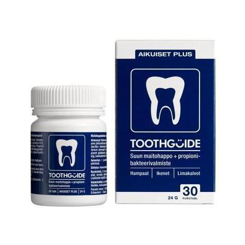 TOOTHGUIDE AIKUISET PLUS MAITOHAPPOBAKT.