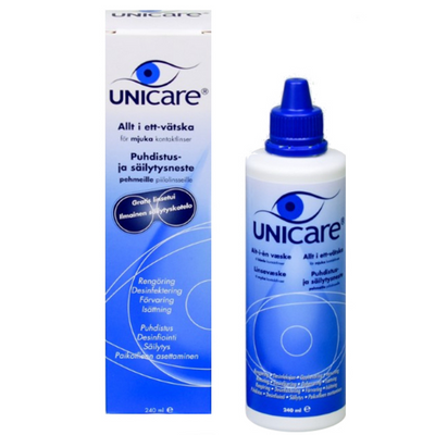 Unicare All-in-One liuos pehmeille piilolinsseille