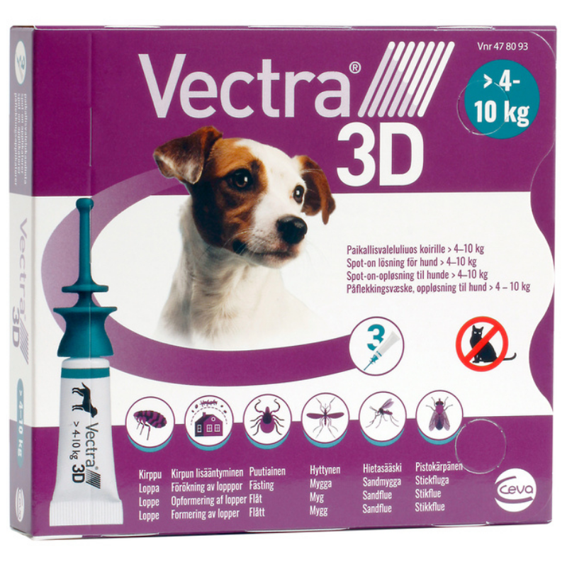 Vectra 3D paikallisvaleluliuos koirille