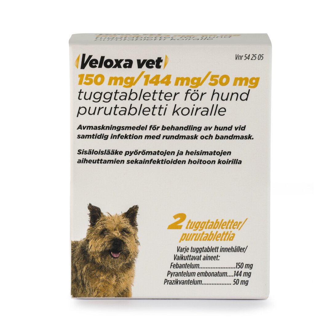 VELOXA VET 150/144/50 mg matolääke koirille 2/8 tablettia