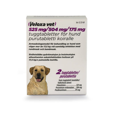 VELOXA VET 525/504/175 mg matolääke koirille 2/8 tablettia