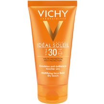 Vichy Ideal Soleil Dry Touch - mattapinnan jättävä aurinkosuoja SPF30