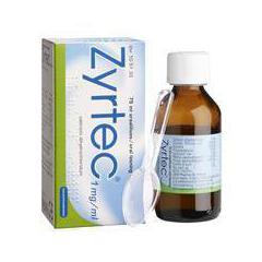 Zyrtec  1 mg/ml oraaliliuos 75 ml