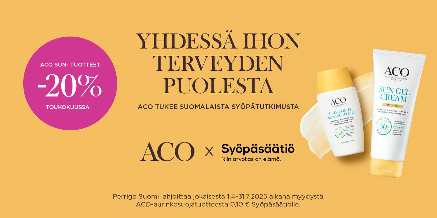 Aurinkotuotteet aktiiviseen menoon - nämä ACO Sun-tuotteet sopivat myös urheiluun