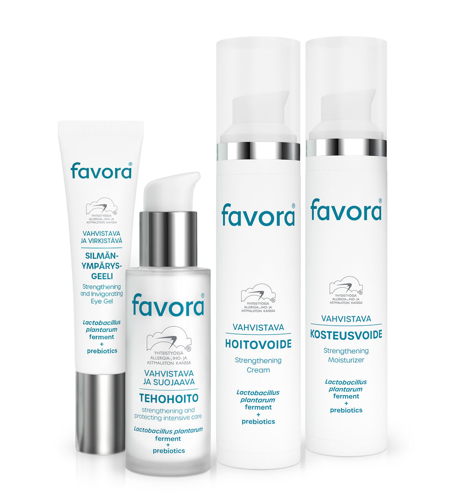 Favora vahvistavat ihonhoitotuotteet – kohti tasapainoista ihoa