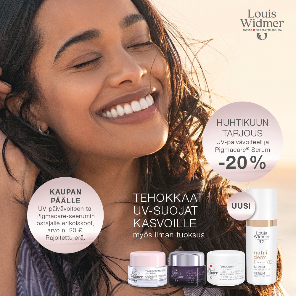 Louis Widmer UV-päivävoiteet + Pigmacare Serum -20%