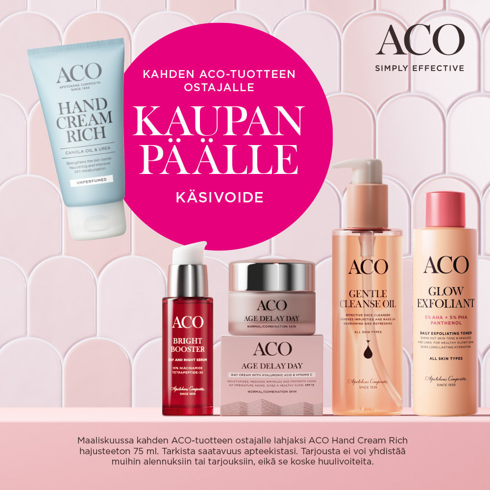 ACO PARTY! Lahja kahden kampanjatuotteen ostajalle