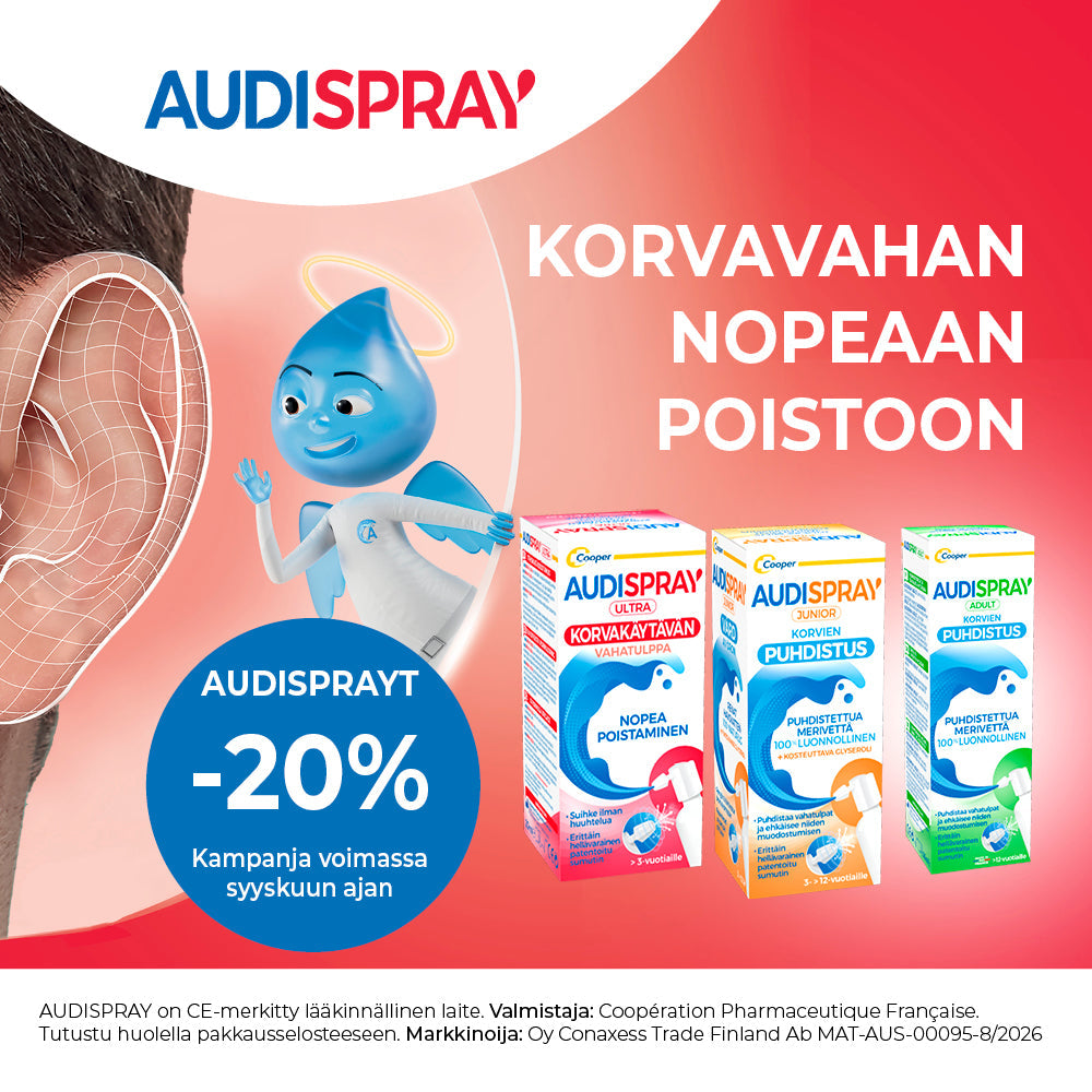 Audispray - korvien hyvinvointiin -20%