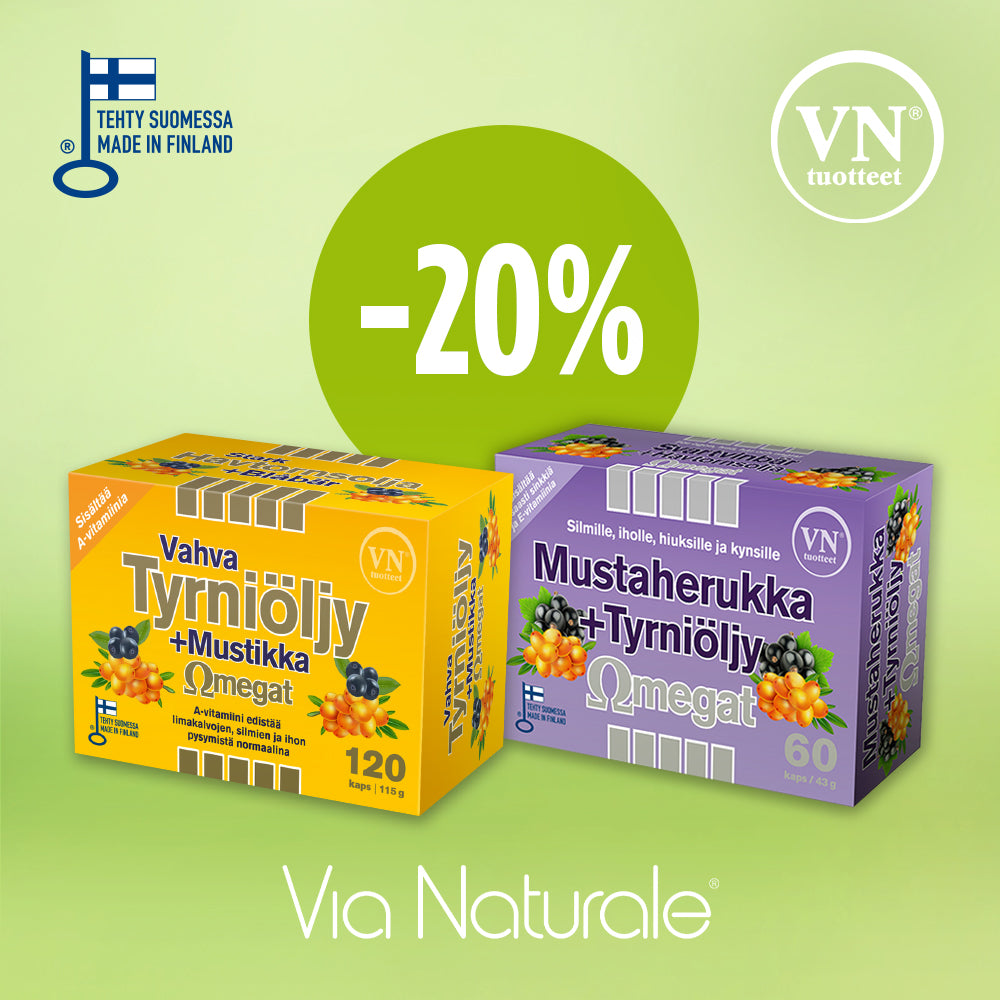 Via Naturalen Tyrniomegat edullisesti!