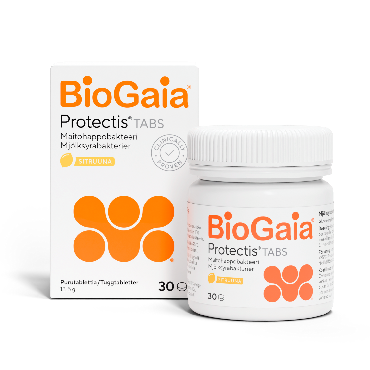 BioGaia Protectis Tabs Sitruuna maitohappobakteeri 30 tabl