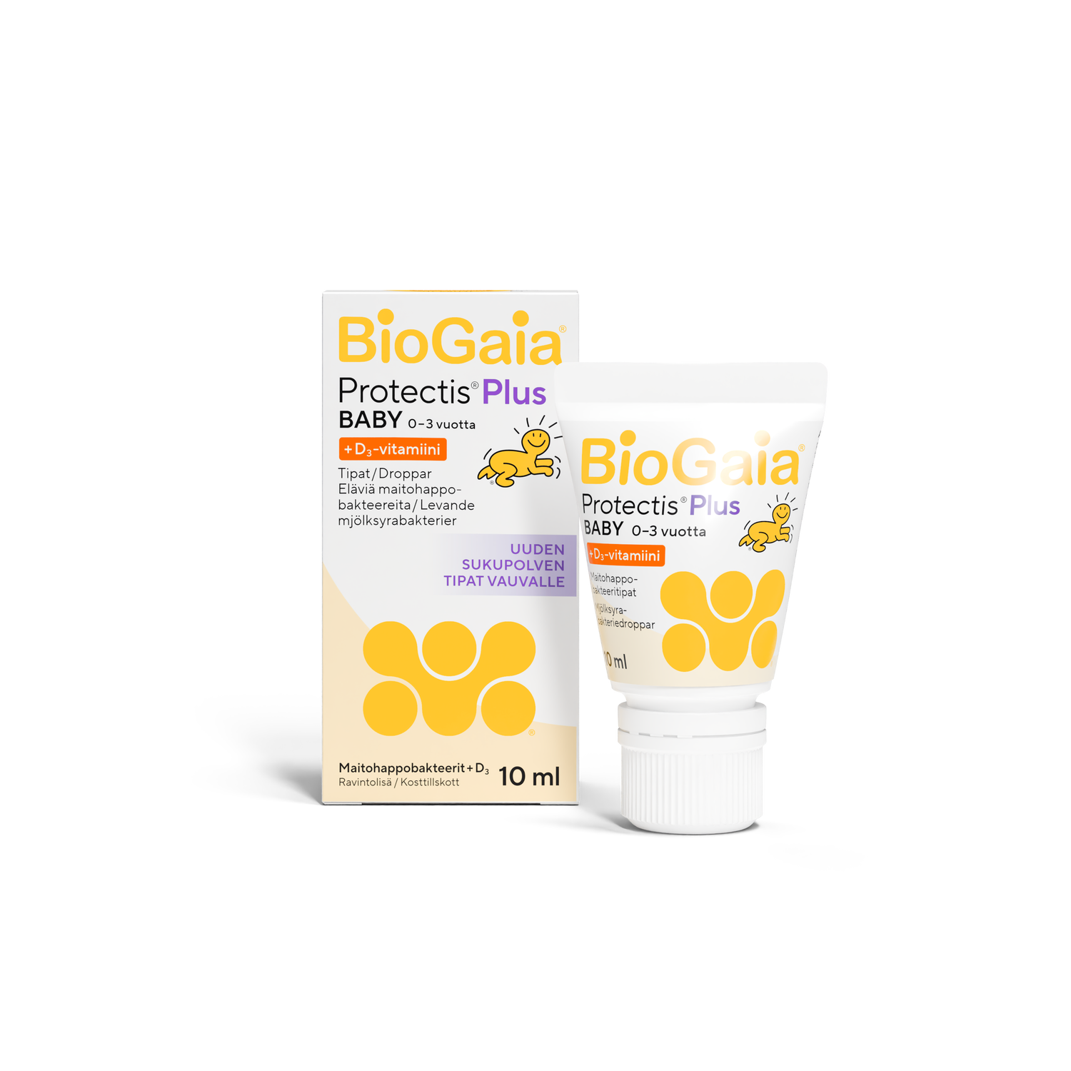 BioGaia Protectis Plus BABY 10 ml -maitohappobakteeri vauvalle ja taaperolle