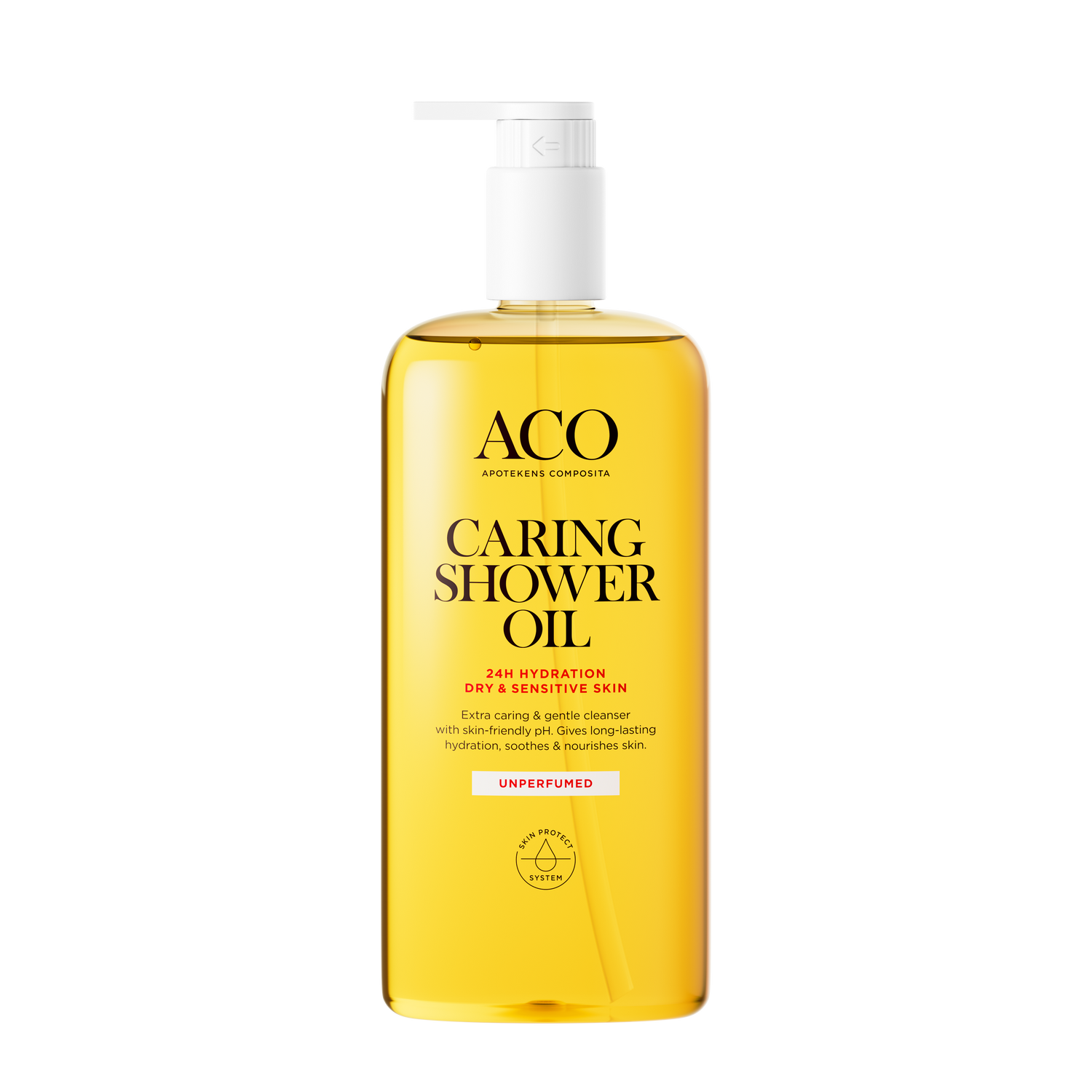 ACO Body Caring Shower Oil -suihkuöljy -hajusteeton