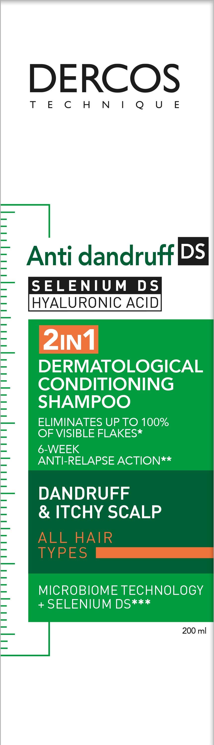 Vichy Dercos Technique 2-in-1 hilseshampoo + hoitoaine