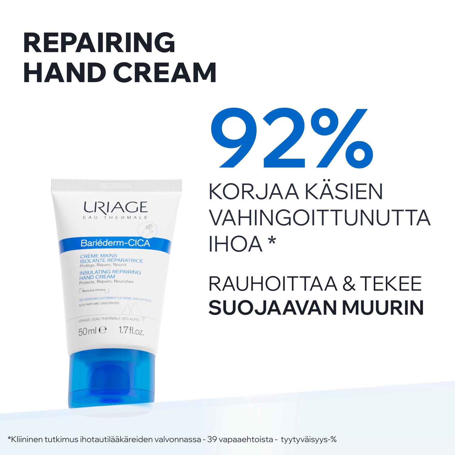 Uriage Bariederm Cica Insulating Repairing Hand Cream