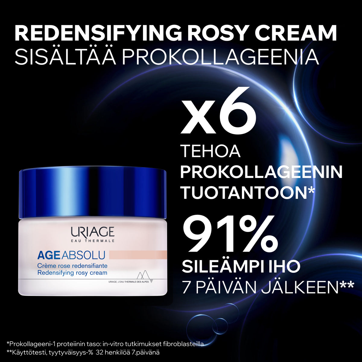 Uriage Age Absolu Redensifying Rosy Cream heleyttävä päivävoide 50ml