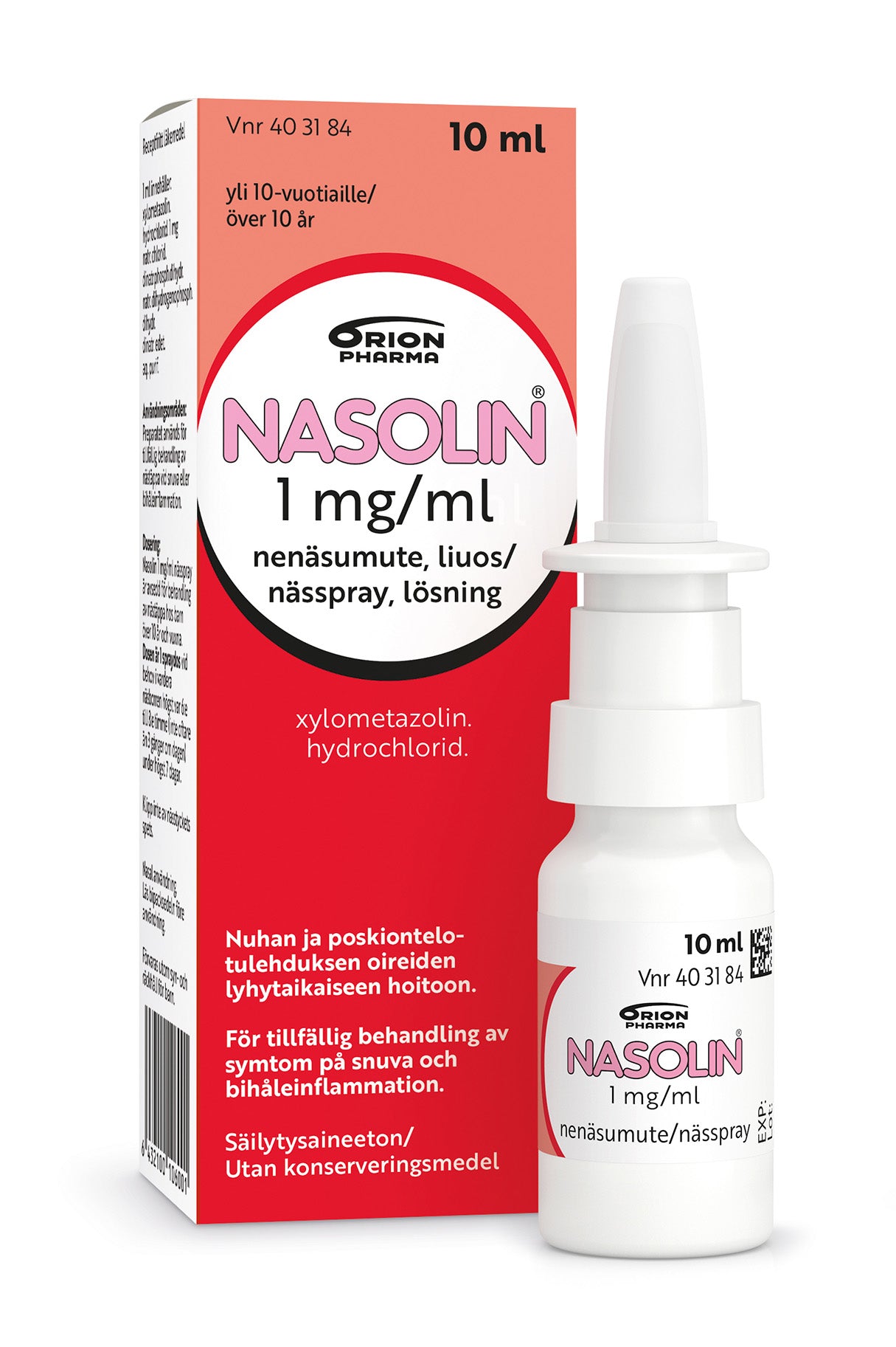 NASOLIN 1 mg/ml nenäsumute 10 ml - Apteekkiplus.fi