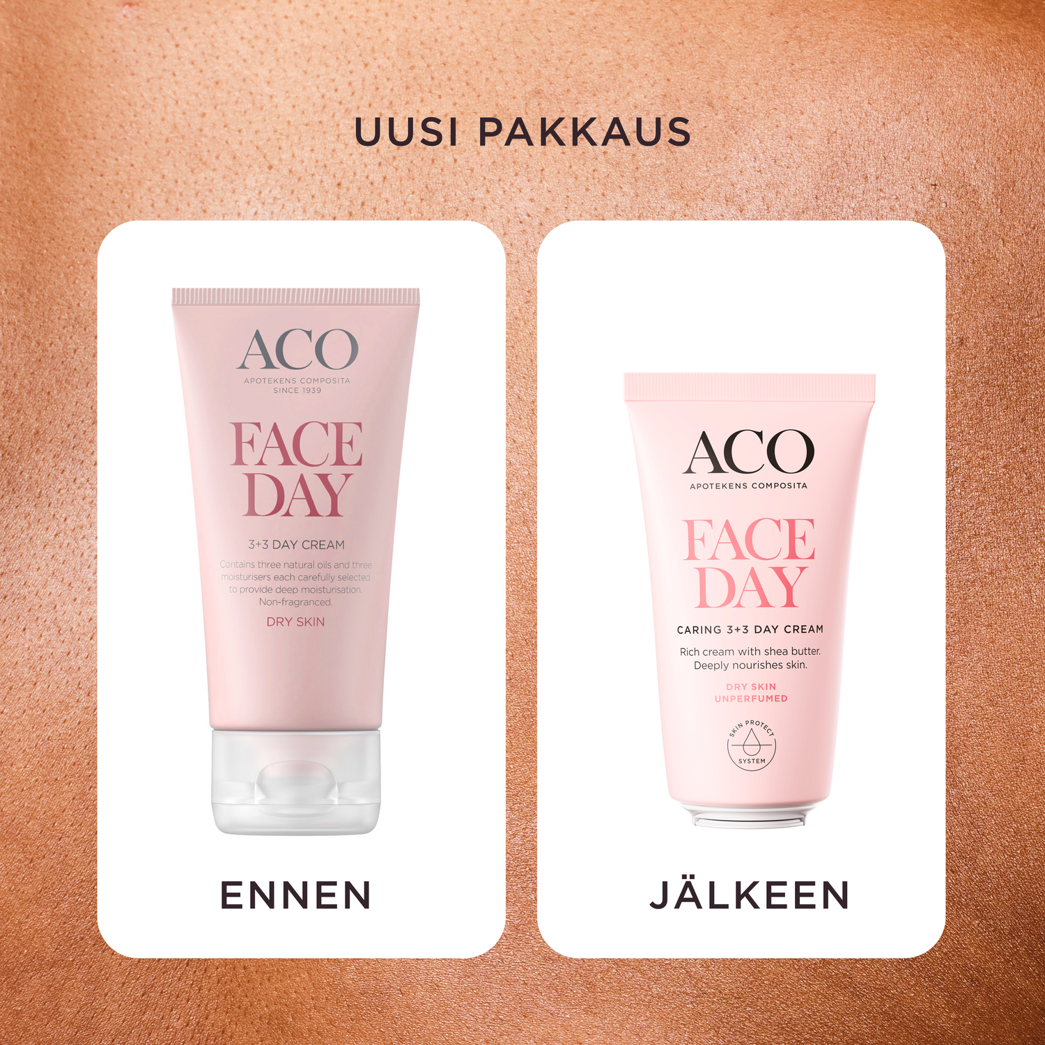 ACO Face DC Caring 3+3 Day Cream 50 ml Hajusteeton
