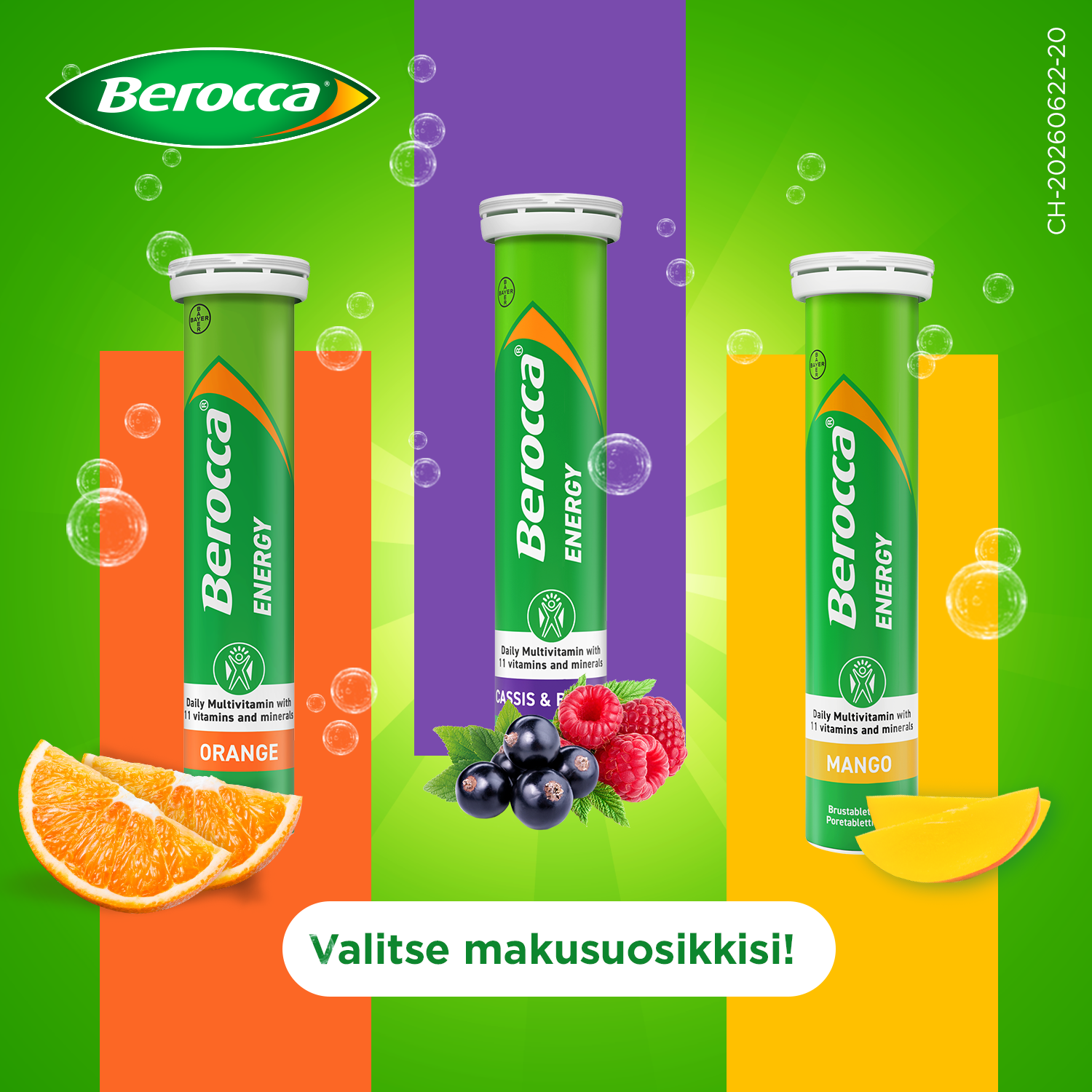 Berocca Energy Mango - 45 poretablettia