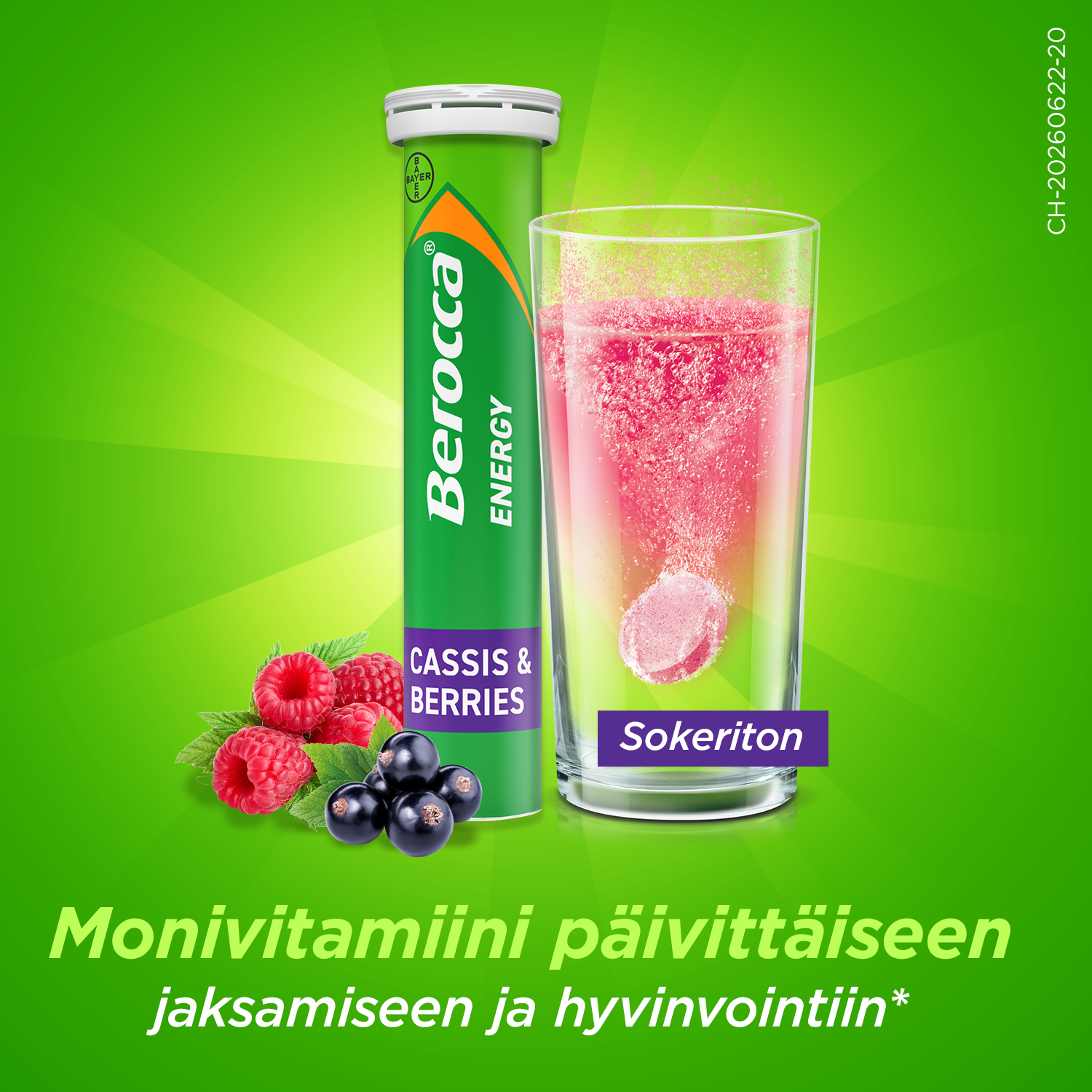 Berocca Energy Cassis & Berries 45 poretablettia
