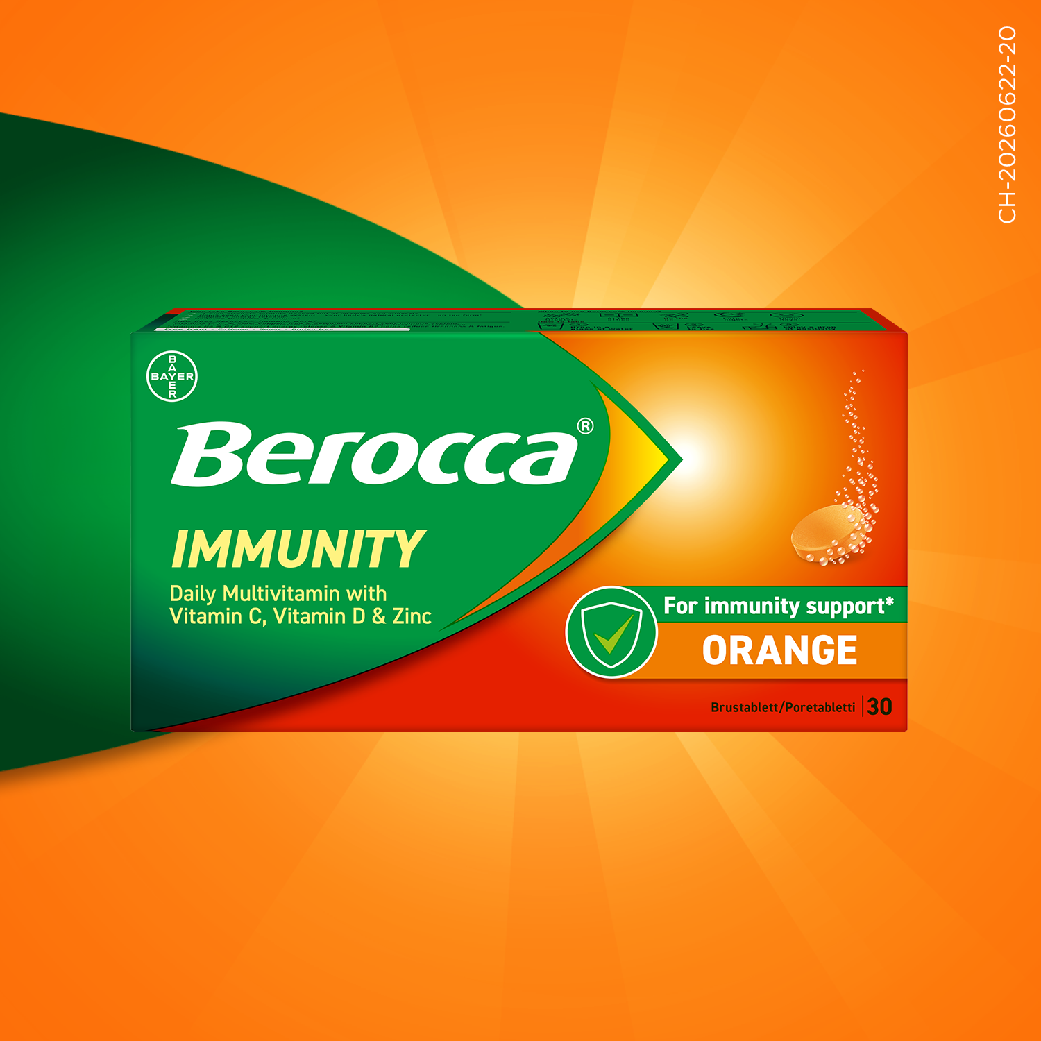 Berocca Immunity poretabletti 30 kpl