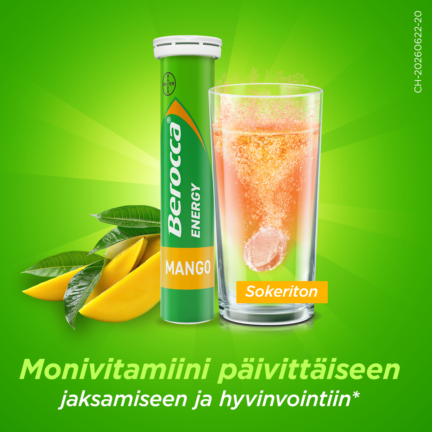 Berocca Energy Mango - 45 poretablettia