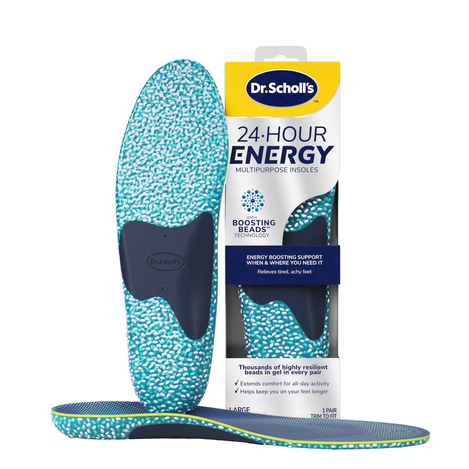 Scholl 24hr Energy pohjallinen Large 1 pari
