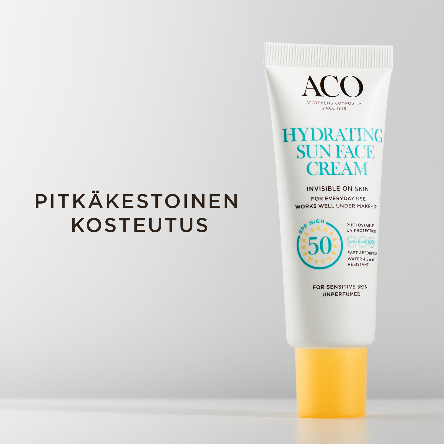 ACO Sun Face Hydrating Cream SPF50 kosteuttava aurinkovoide kasvoille 40 ml