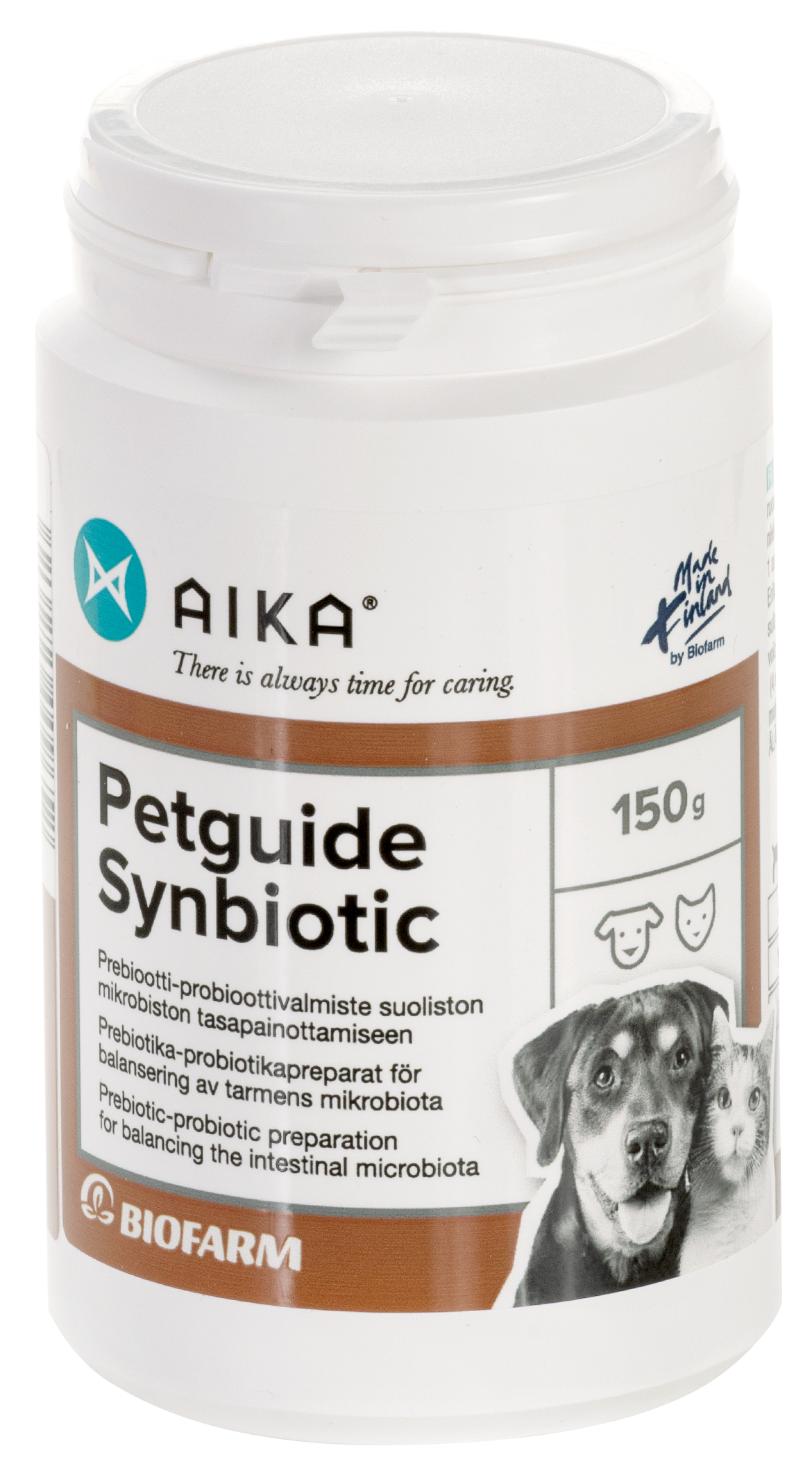 AIKA Petguide Synbiotic (ent. Petguide suolisto) -suolistomikrobiston tasapainottamiseen kissoille ja koirille - Eri pakkauskokoja