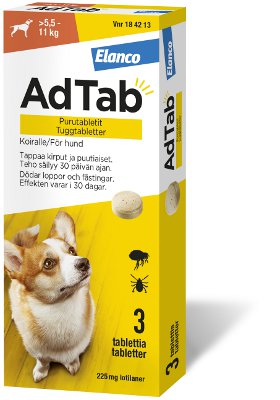 AdTab purutabletit koiralle 3 tabl
