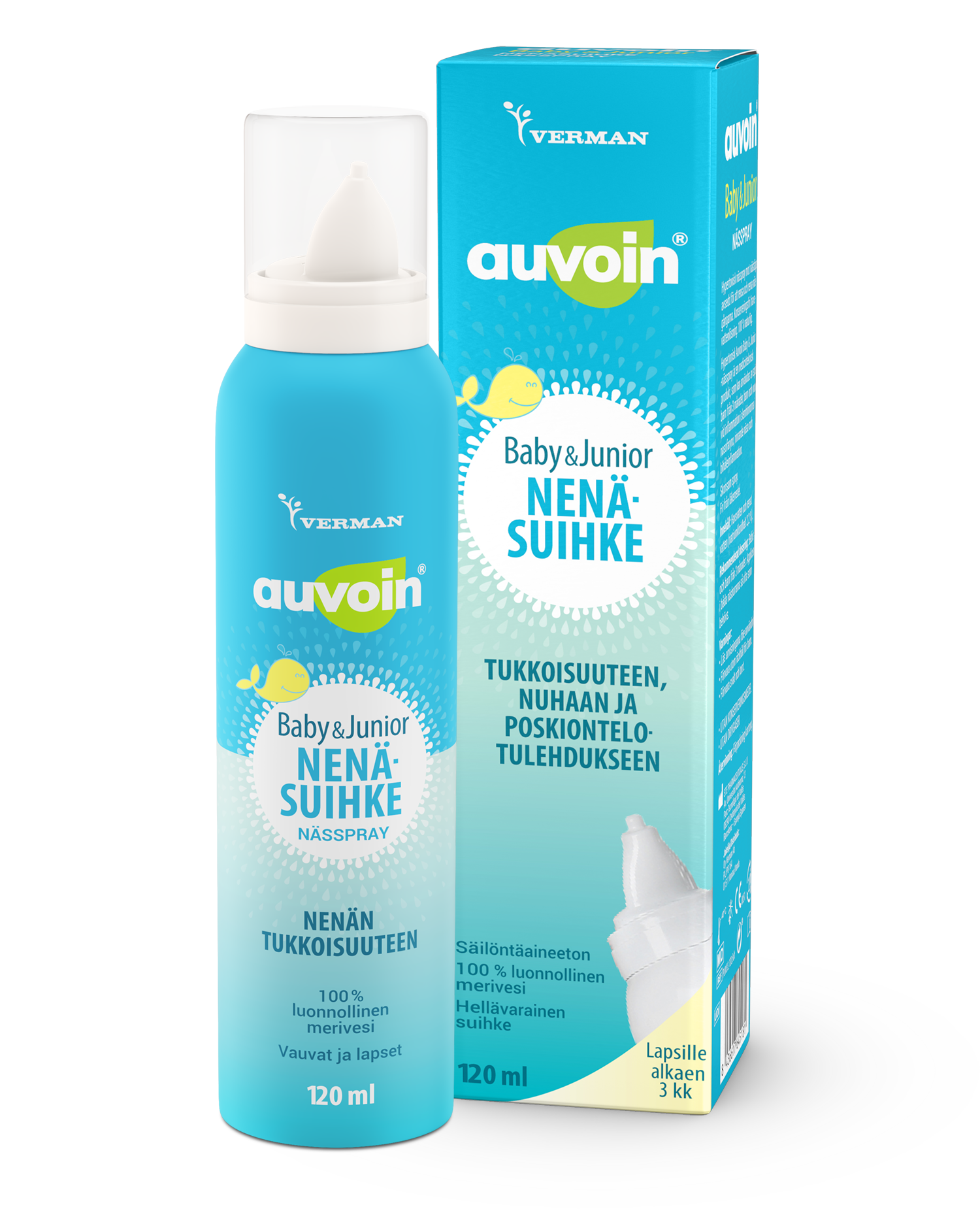 Auvoin Baby & Junior nenäsuihke 120 ml