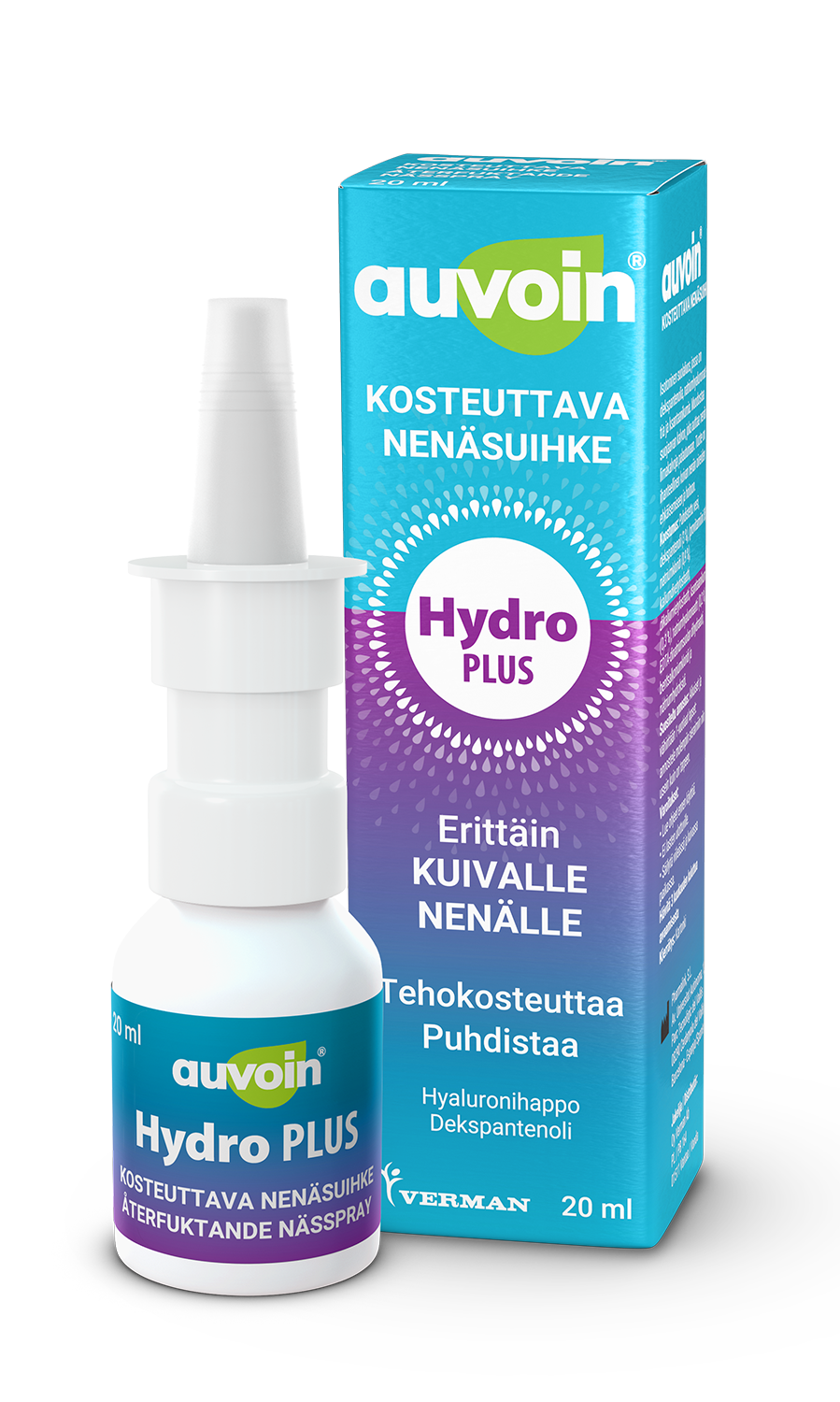 Auvoin Hydro Plus kosteuttava nenäsuihke 20 ml