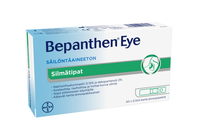 Bepanthen Eye silmätipat -40 pipettiä kerta-annospakkaus