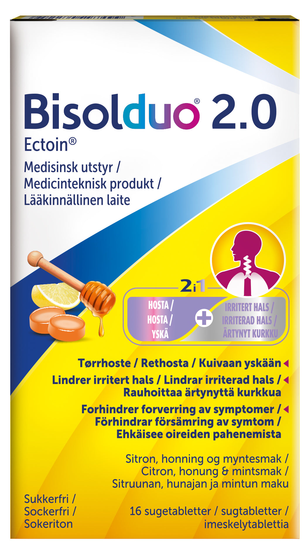 Bisolduo 2.0 imeskelytabletti 16 kpl