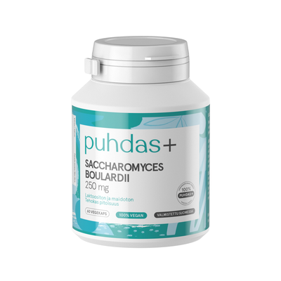 Puhdas+ Saccharomyces boulardii 250 mg Eri pakkauskokoja