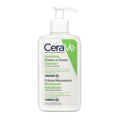 CeraVe Hydrating Cream-to-Foam Cleanser 236 ml