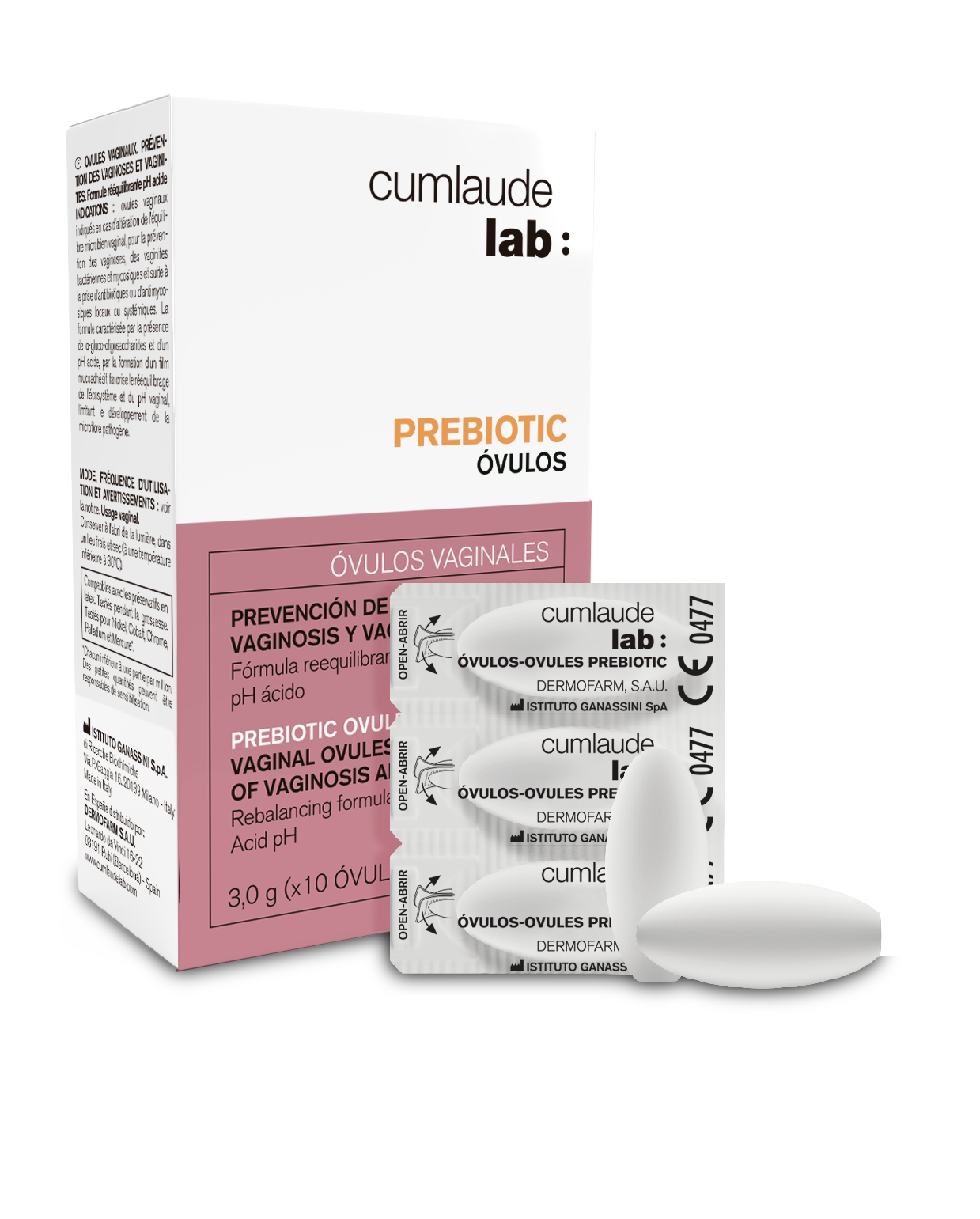 Cumlaude Lab Prebiotic Ovules -emätinpuikot 10 x 3 g