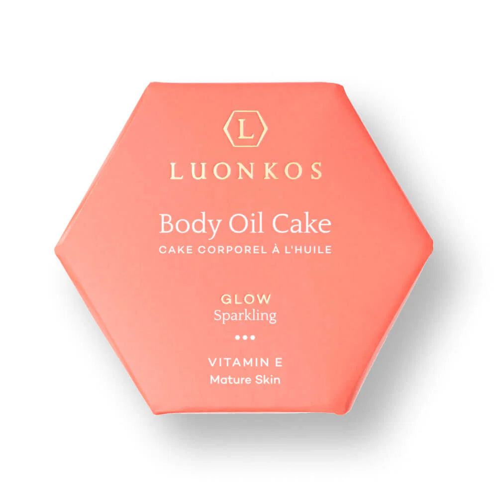 Luonkos Glow Body Oil Cake Sparkling kimalteleva vartaloöljykakku 55 g
