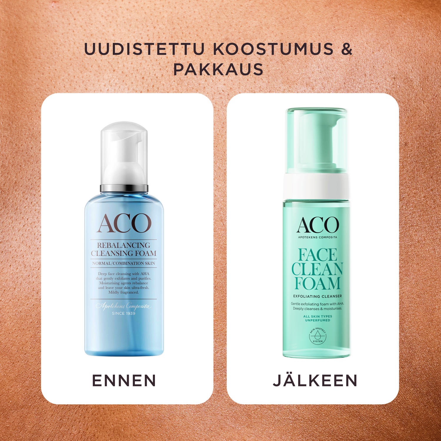 ACO Face DC Exfoliating Cleansing Foam 150 ml Hajusteeton
