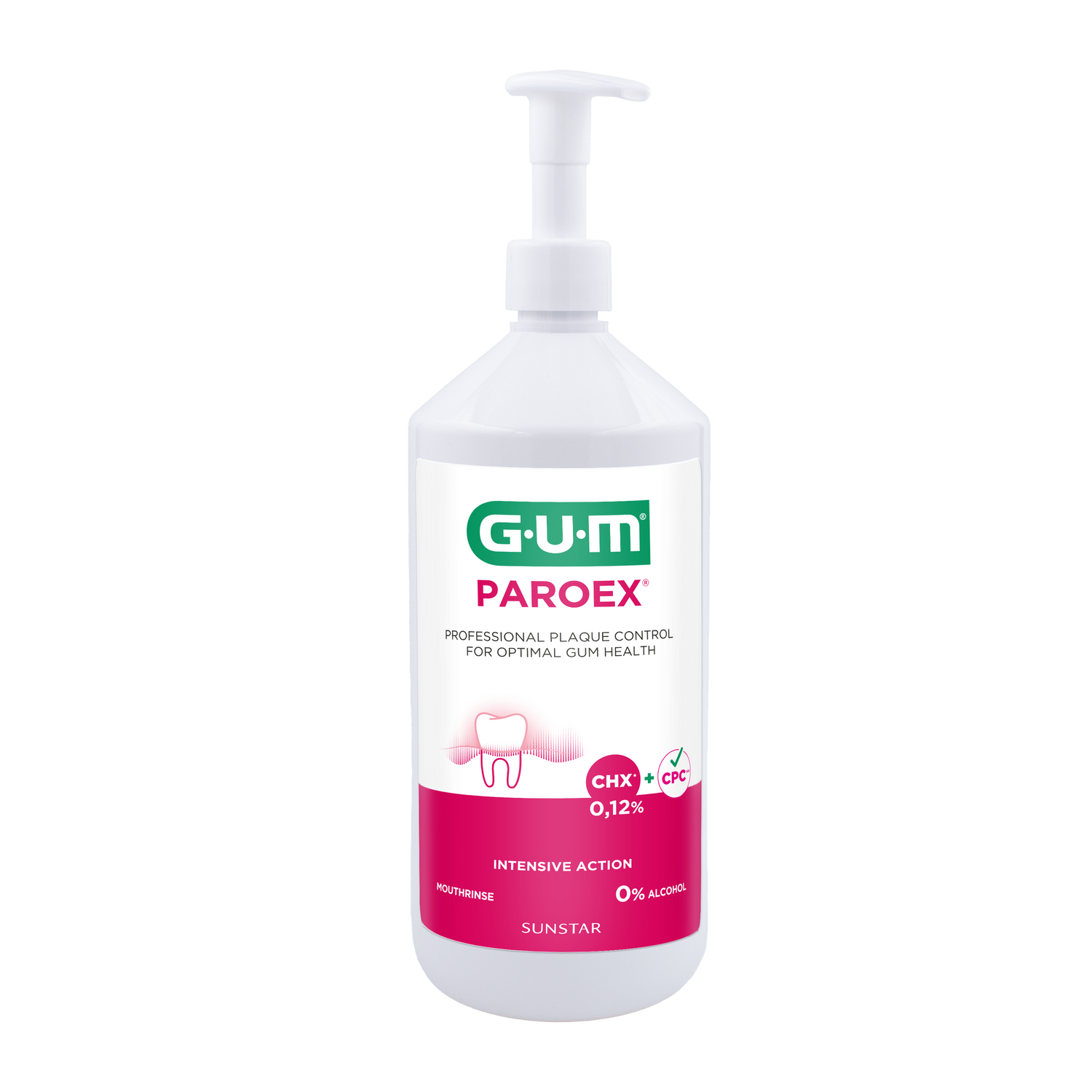 GUM PAROEX 0,12% SUUVESI 1 L (sisältää pumpun)