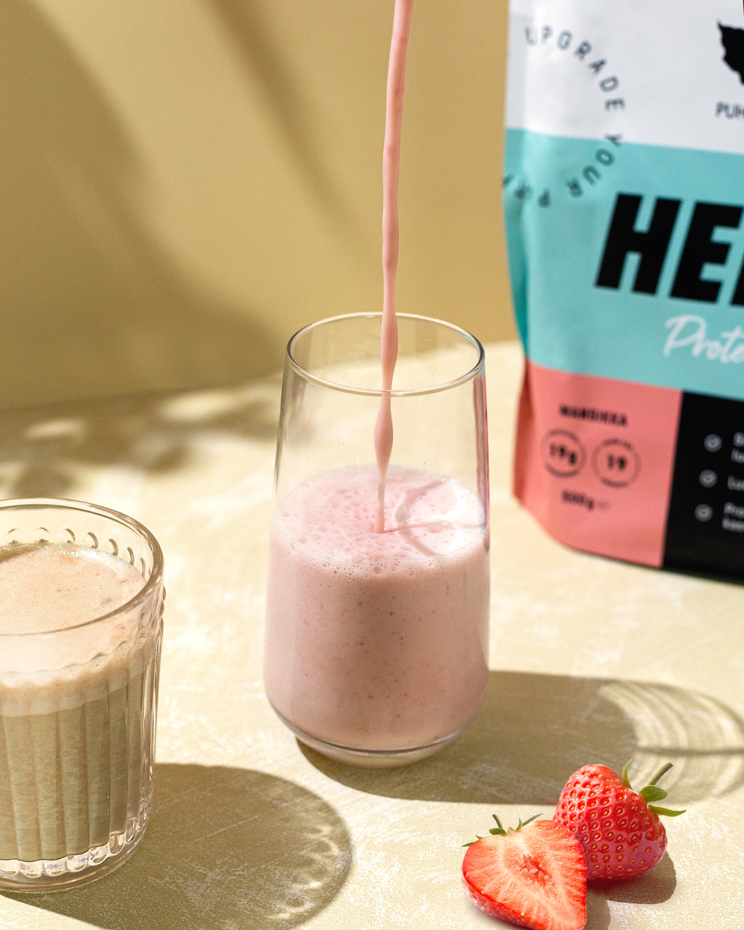 Puhdistamo Athletics Heraproteiini, Mansikka 500g