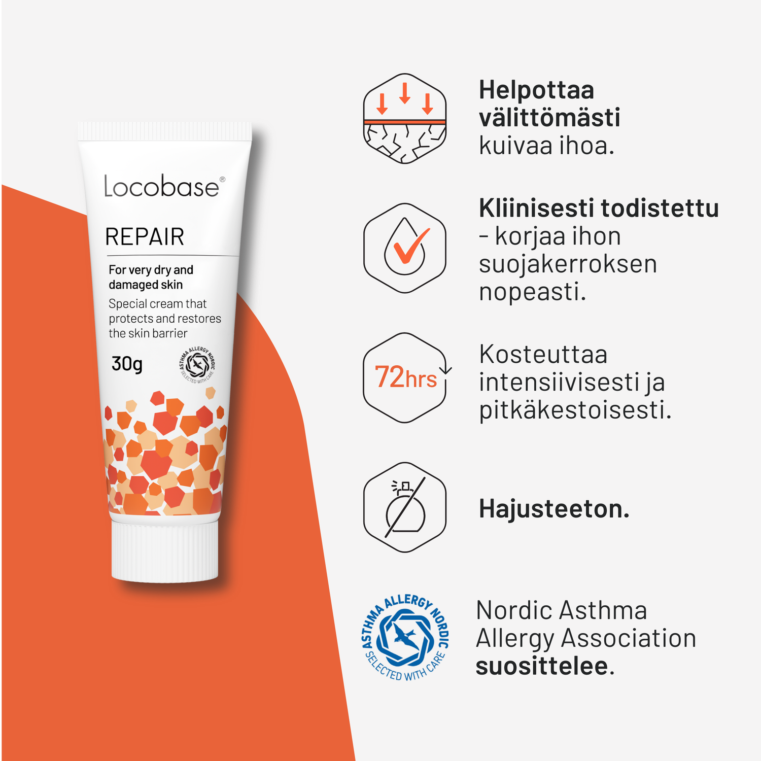 Locobase Repair erikoisvoide - eri kokoja - Apteekkiplus.fi