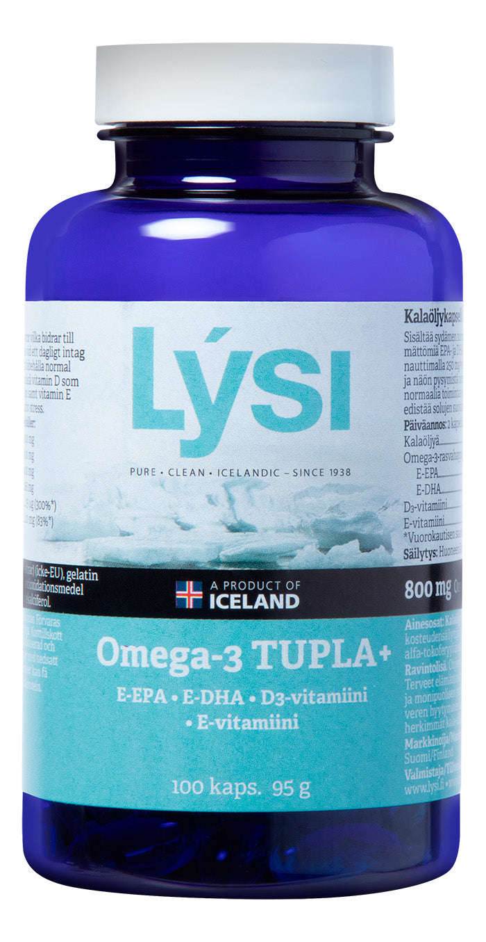 Lysi Omega-3 Tupla+ 100 kaps