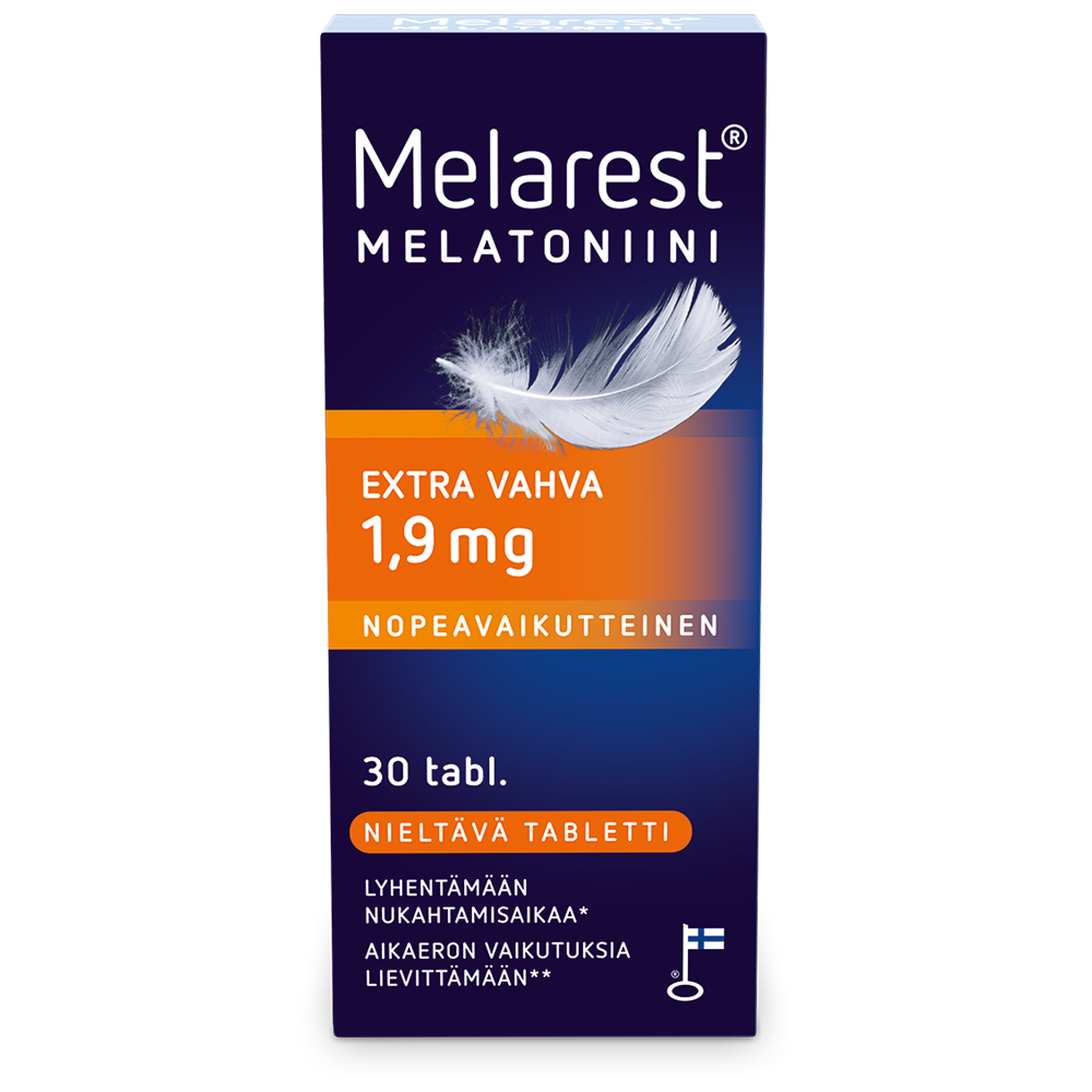 MELAREST MELATONIINI EXTRA VAHVA NIELTÄVÄ 1,9 MG - eri kokoja