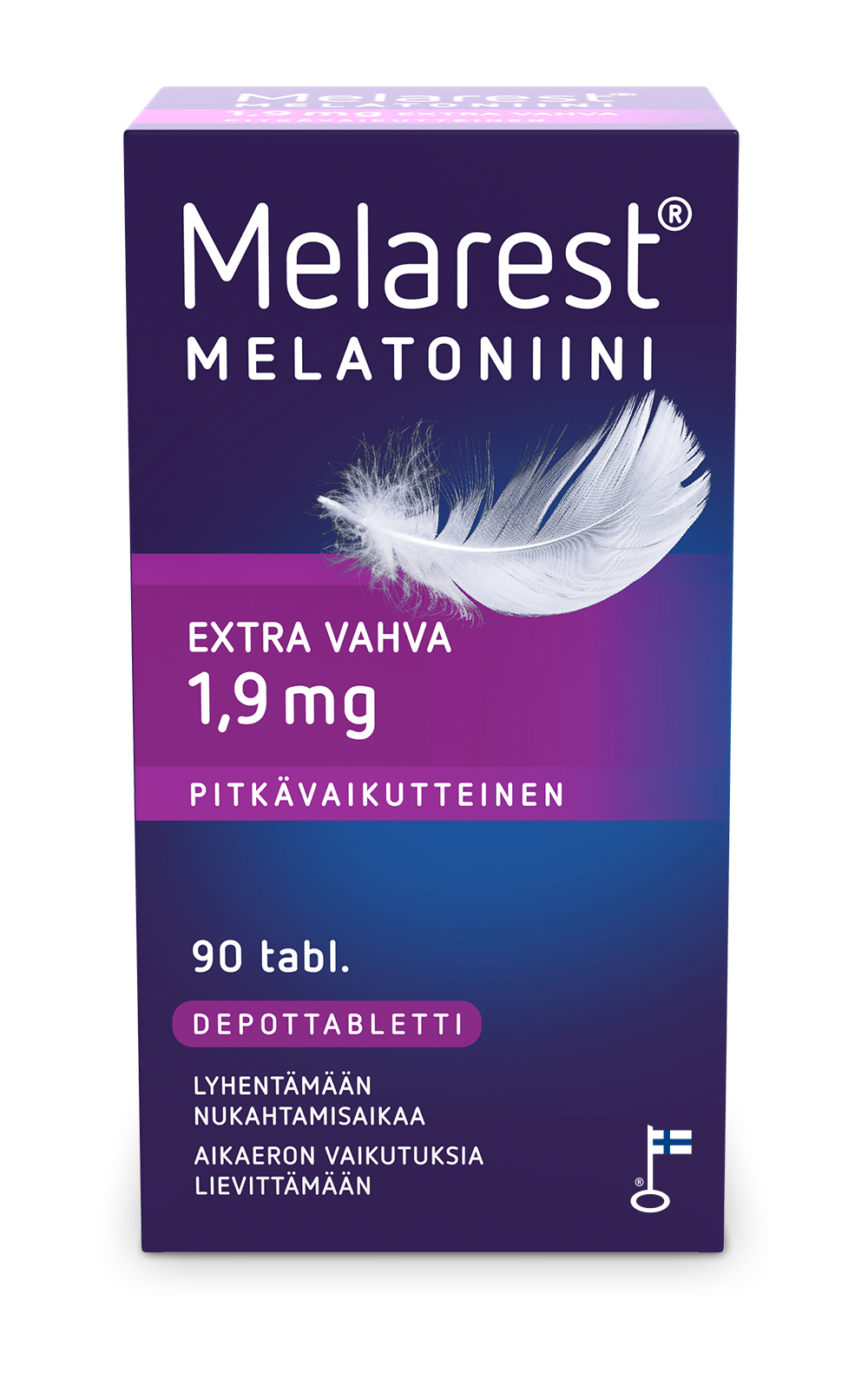 MELAREST MELATONIINI PITKÄVAIKUTTEINEN 1,9 MG - eri kokoja