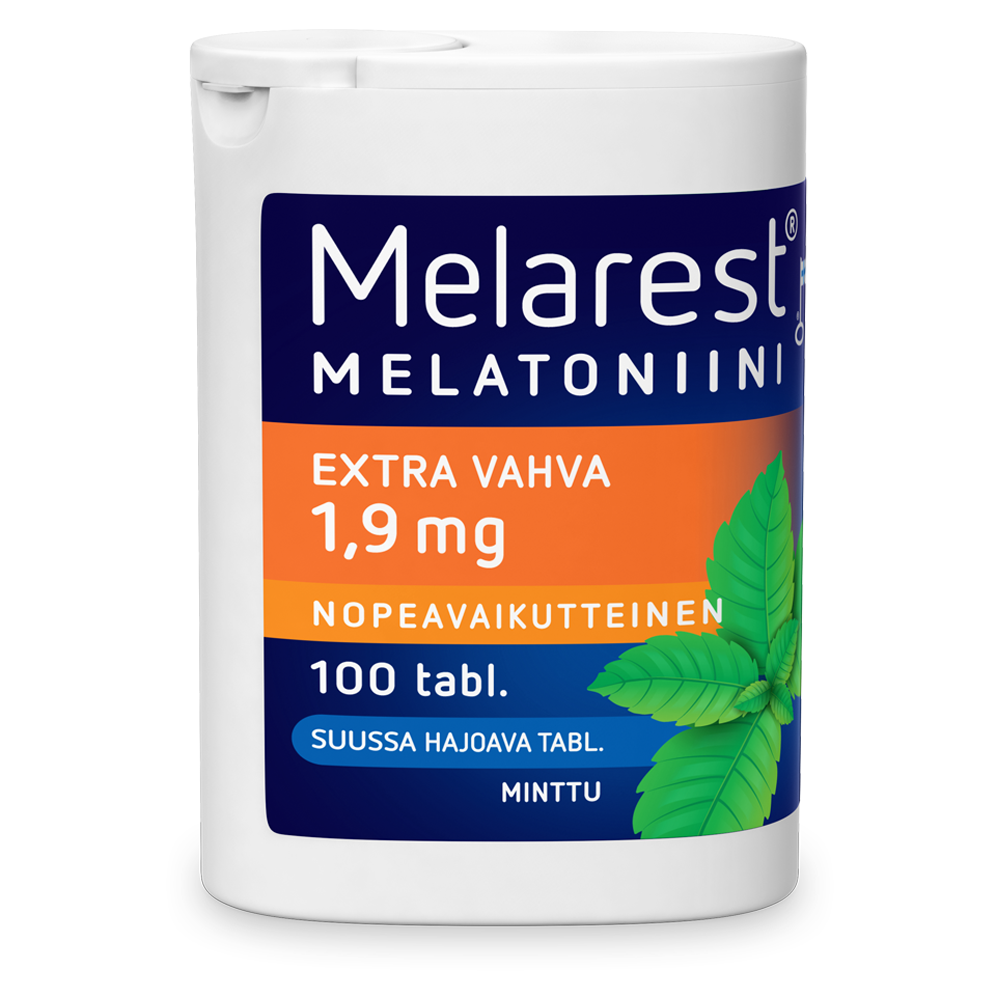 MELAREST MELATONIINI EXTRA VAHVA MINT 1,9 MG - eri kokoja