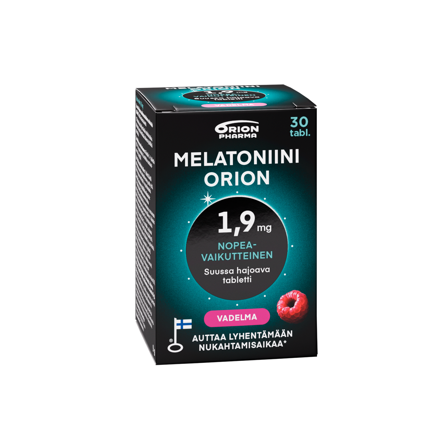 Melatoniini Orion 1,9 mg vadelma suussa hajoava tabletti 30 kpl