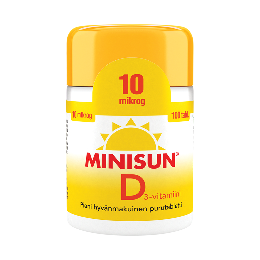 MINISUN D-VITAMIINI 10 MIKROG 100/300 tabl