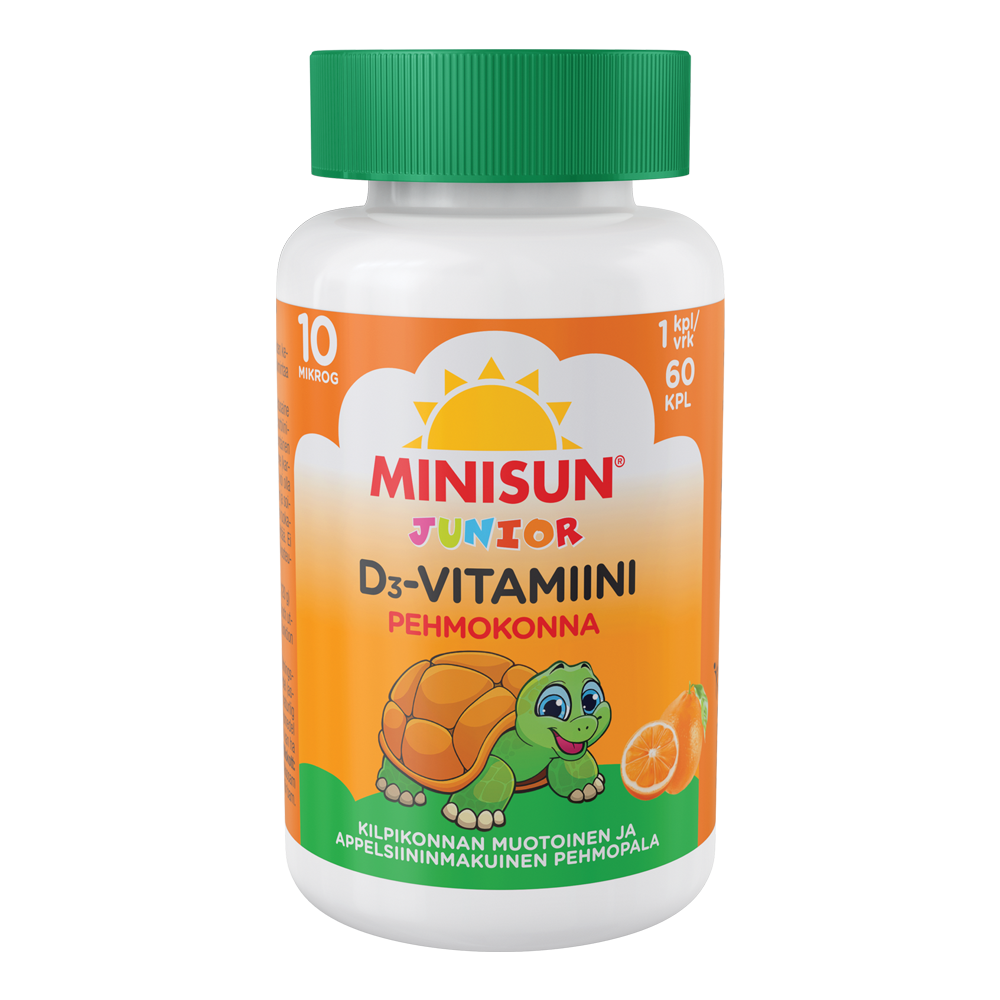 Minisun D-vitamiini Pehmokonna Junior 60 KPL