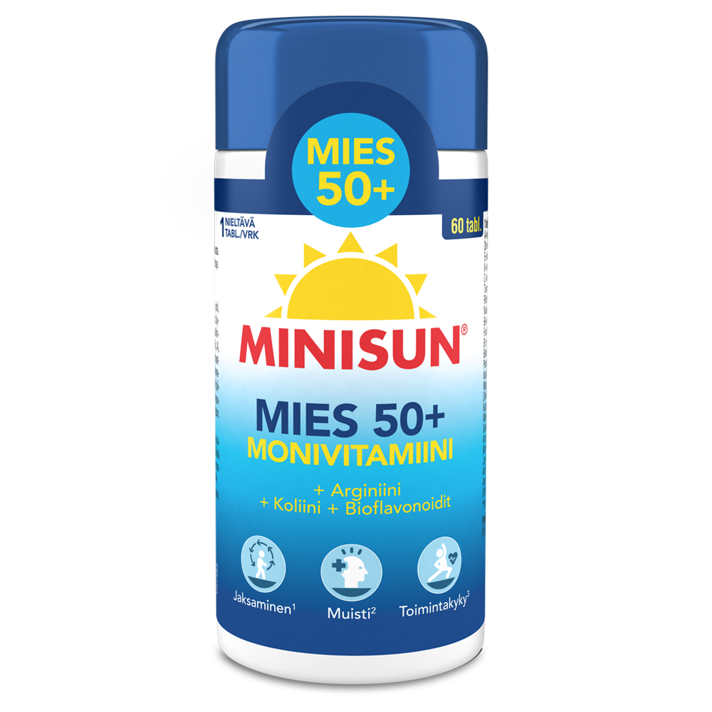 Minisun Monivitamiini Mies 50+ 60 tbl